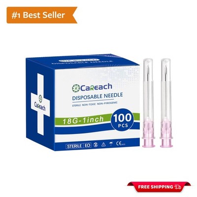 Thickened 100pcs 18 Gauge Needles - Ideal for Industrial Lab Applications