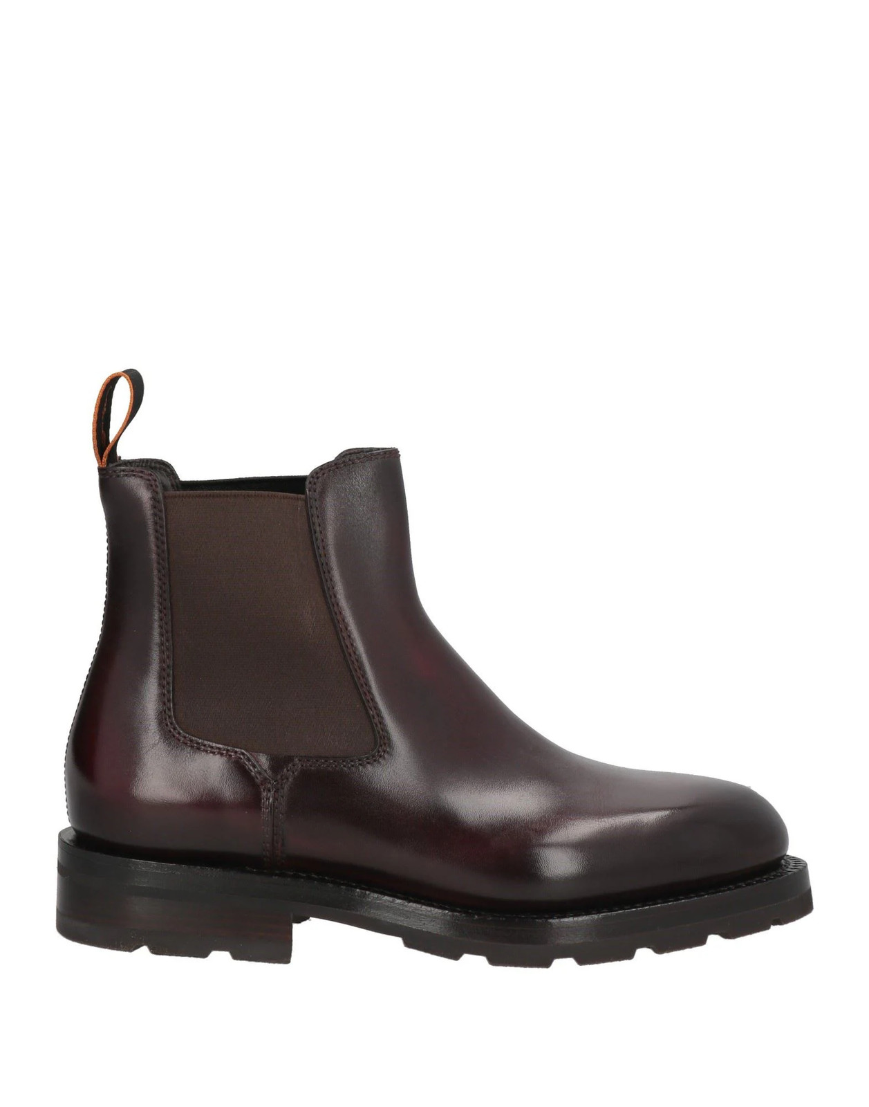 Santoni - Men - Leather Ankle boots - Burgundy 204590₽