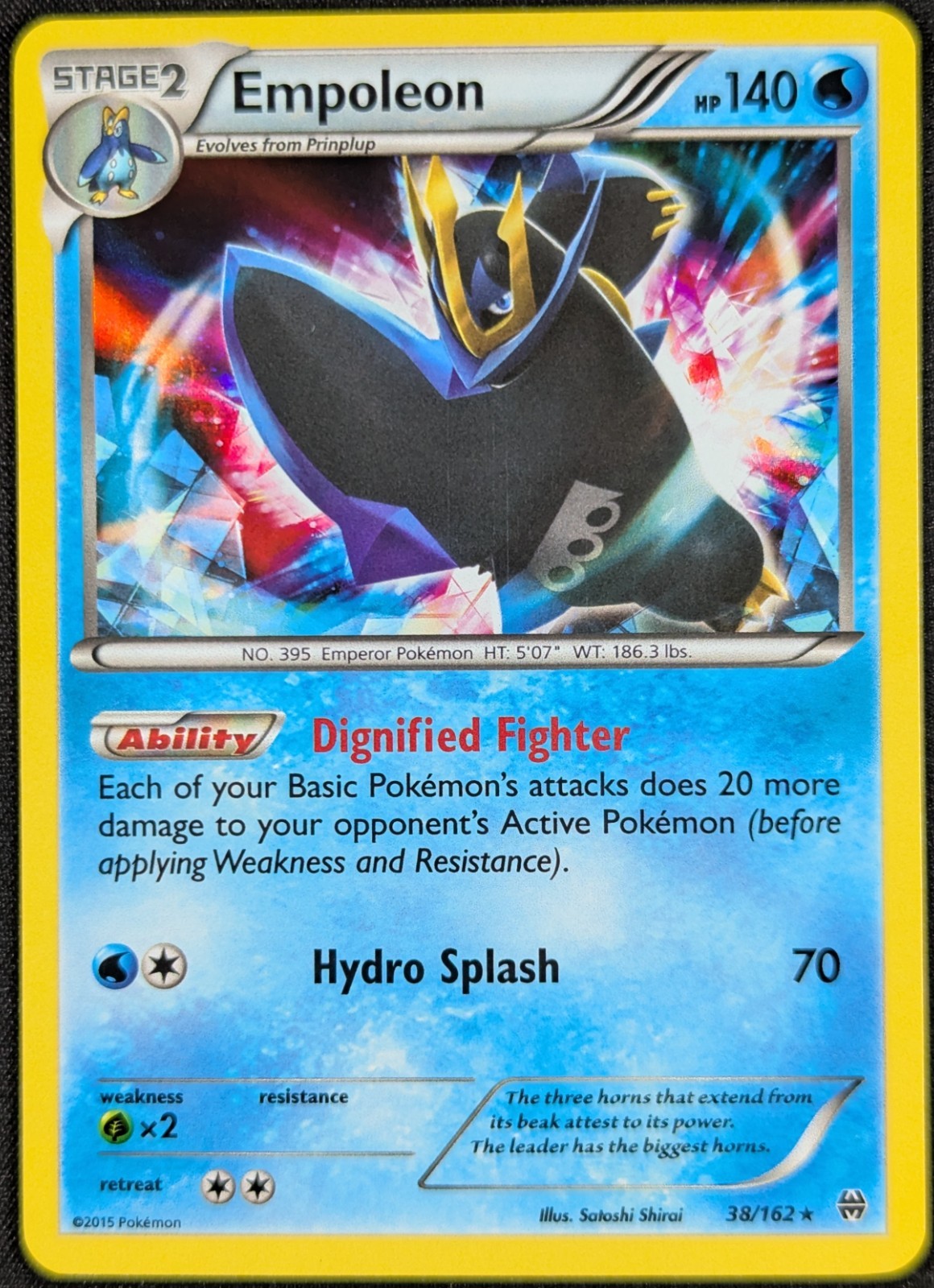 Empoleon 2015 XY Breakthrough Holo Rare Pokemon Card 38/162 (NM)