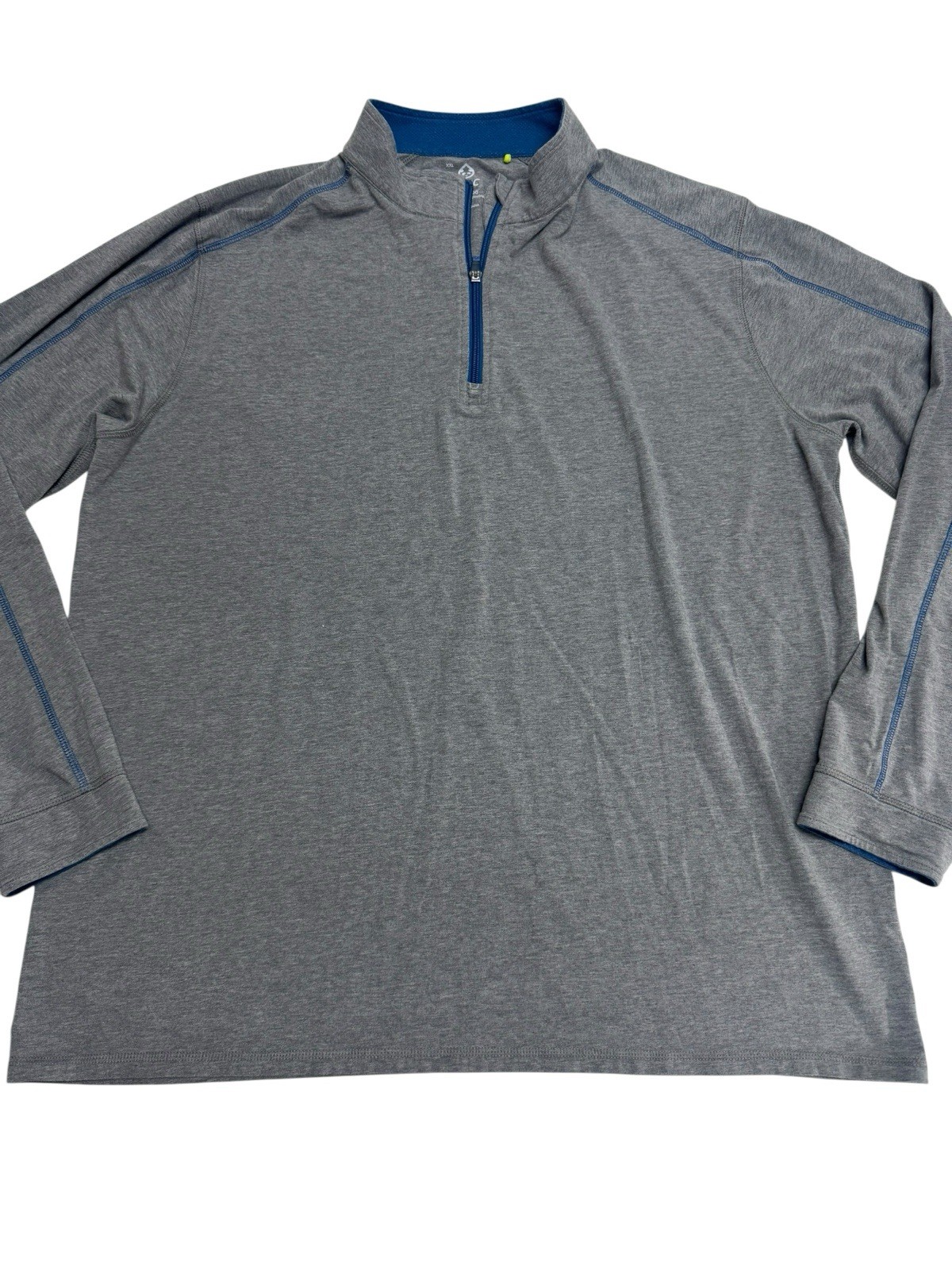 TASC Performance Grey 1/4 Zip Pullover Bamboo Men… - image 1