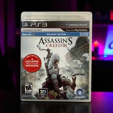 PS3 Game Assassin's Creed III Walmart Edition 2012 Complete Disc PlayStation 3