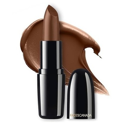 FACES CANADA Weightless Creme Finish Lipstick - Natural Brown 21, 4g | Creamy Fi