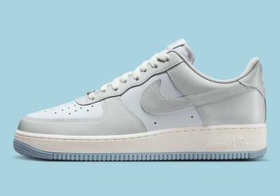 Nike Air Force 1 '07 Low Patent Photon Dust Grey Armory Nby IH4461-100 sz 12 Men