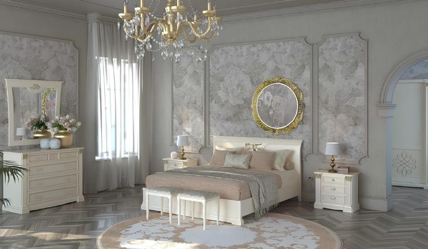Bett Design Luxus Hotel Betten Ehe 180X200Cm Schlaf Zimmer Doppel Barock Rokoko-image
