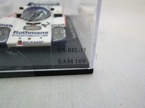 Spark 1:43 Porsche 956 #2 J.Mass-S.Bellof Le Mans 1983 CA-BEL-13 SAM 109 - Imagen 10 de 11