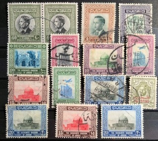 Alte Briefmarken Sammlung Jordanien gestempelt 1