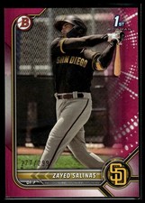 2022 Bowman #BP-122 Zayed Salinas Prospects Fuchsia #/299