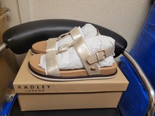 Radley Bury Walk Metallic Ladies Soft Gold Sandals Sizes  UK 6 And 7