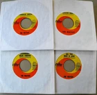 The BEATLES lot of four (4) each original 1966/67 Capitol pop rock 45's ≥ VG+