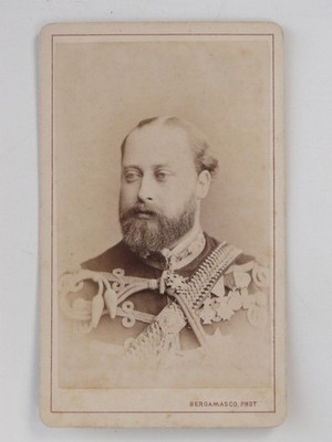 Prinz Wales Albert Edward CDV Foto Bergamasco St Petersburg um 1870