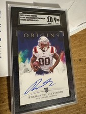 2021 Panini Origins RHAMONDRE STEVENSON RC SP Auto New England Patriots #RA-RS🔥