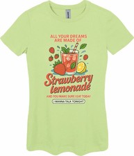 Oasis All Your Dreams Are Made Of Strawberry Lemonade Ladies T Shirt Size Medium