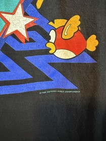 RARE 1990s Nintendo NES Vintage World Championship T-Shirt Donkey Kong Mario XL
