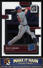 Riley Adams 2022 Donruss Optic #75 Washington Nationals Rookie RC