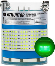 Rechargeable Underwater Fishing Light,Auto on in Water,Multi-Color Options, up t