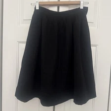 Vintage Valentino Miss V  Black Skirt Side Zip Lined Size 4