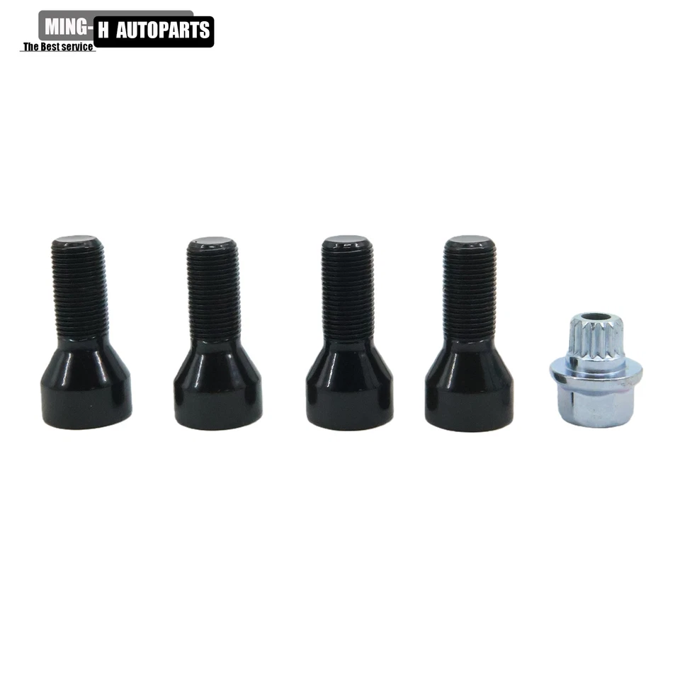 Juego de pernos de bloqueo interno de rueda M14x1,25 para BMW Mini 36136776076 EE. UU. Foto 3 de 4
