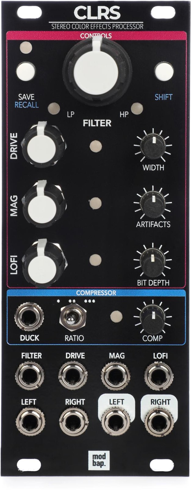 Модульный процессор стереоцветовых эффектов Modbap Modular CLRS Eurorack Module