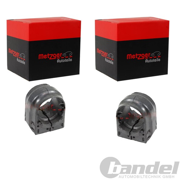 2X Metzger Stabilager Hinten Beidseitig Passend FÜR Nissan NV400 Opel Movano-image