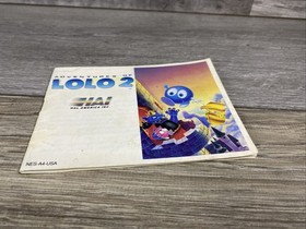 Adventures of Lolo 2 Instruction Manual Only Nintendo Nes Authentic