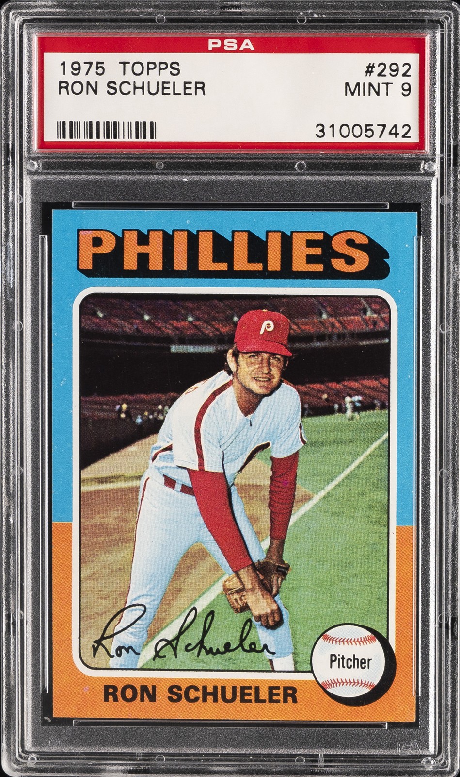 1975 TOPPS #292 RON SCHUELER PSA 9