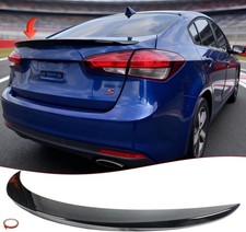 Fit For Kia Forte Sedan Rear Spoiler Trunk Wing Sport Style Gloss Black 2014-18