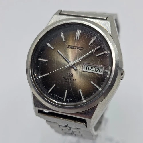 Vintage Seiko SQ Quartz 4004 4633-8049 Men’s Watch - New battery - Works