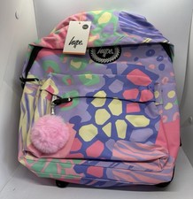 Hype Unisex Girls Pastel Prints Pink Mix Backpack School Bag