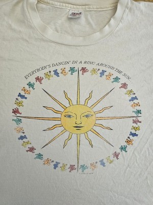 Grateful Dead Dancing Bears Sun T Shirt XL Single Stitch Anvil 1988 Vintage Read
