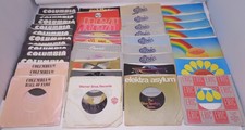 Lot of 40 45 RPM record sleeves: MCA rainbow, Columbia, Capitol, Epic, RCA, etc.