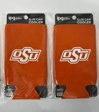 WOW 3 Oklahoma State OSU SLIM CAN Cooler Koozies IPG Team Sports FAST FREE SHIP!
