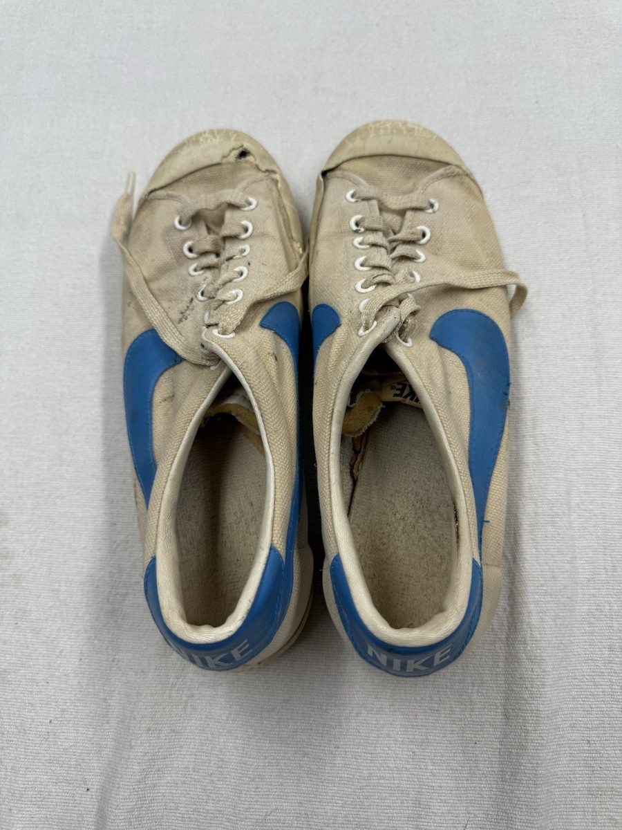 Vintage 1979 Nike Canvas Court Shell Toe Tennis Shoes Size 12