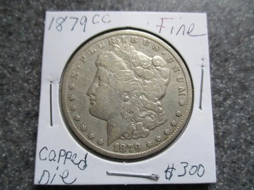 1879cc MORGAN SILVER DOLLAR in VERY NICE FINE condition!! RARE DATE, CAPPED DIE