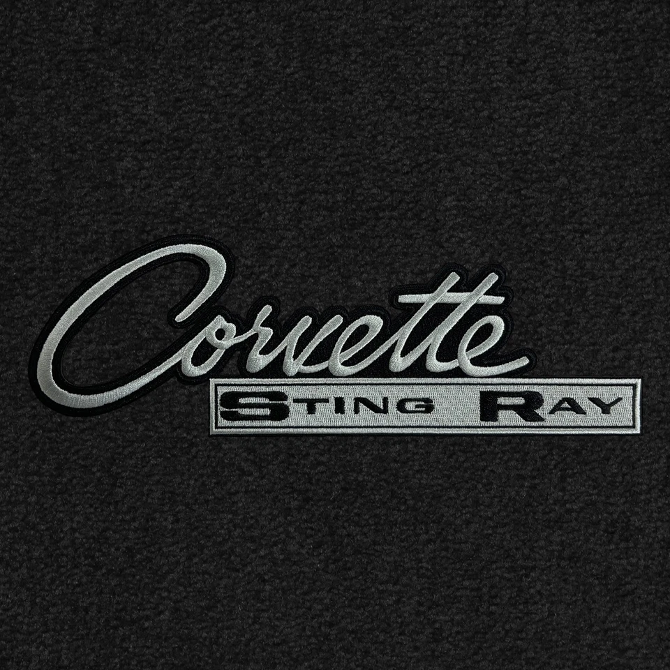 Juego de 2 alfombrillas Lloyd para Chevrolet Corvette 1963-1965, negro Foto 2 de 4
