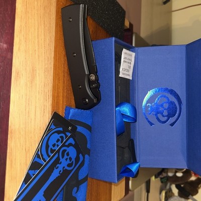Chaves Redencion 229 Blue Label Blackout G-10 Scales Drop Point