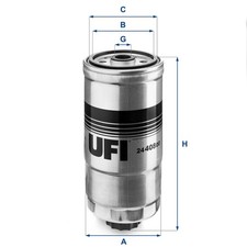 Kraftstofffilter für RVI MASCOTT; ALFA ROMEO 145, 146, 156, 166; FIAT BRAVA