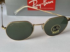 Image of Ray-Ban RB3565 919631 Gold Frame G-15 Green lenses Geometric Sunglasses 53mm
