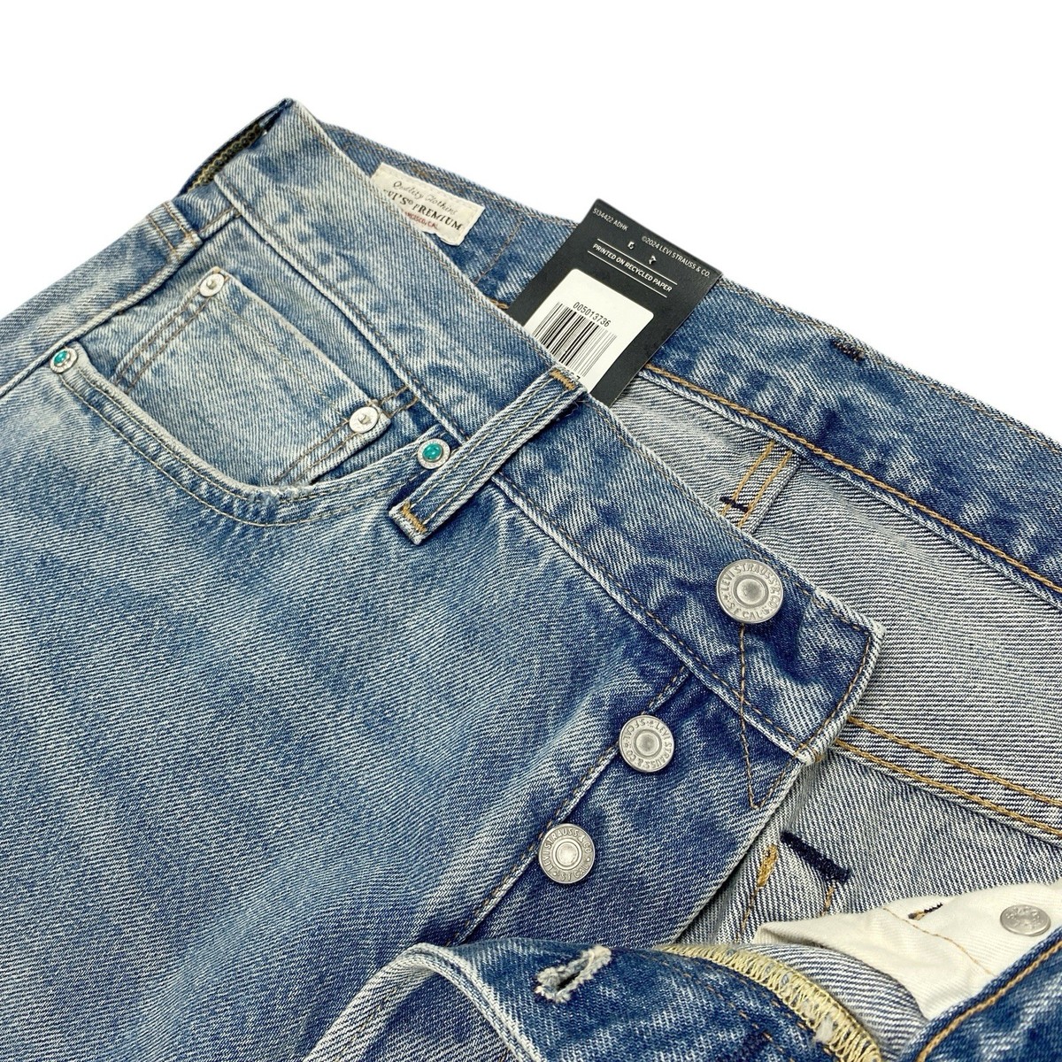 パンツ LEVI'S 501 TURQUOISE RIVET DX SELVEDGE Levi's Premium 501 Original Selvedge Jeans 'Turquoise Rivet