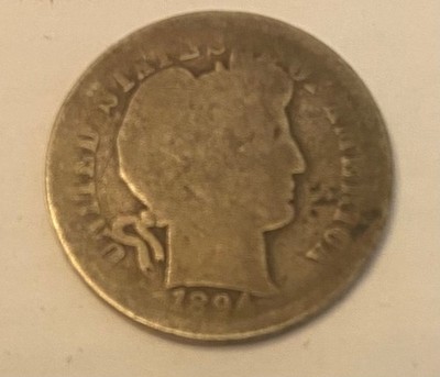 1894-O 90% Silver Barber Dime KEY DATE