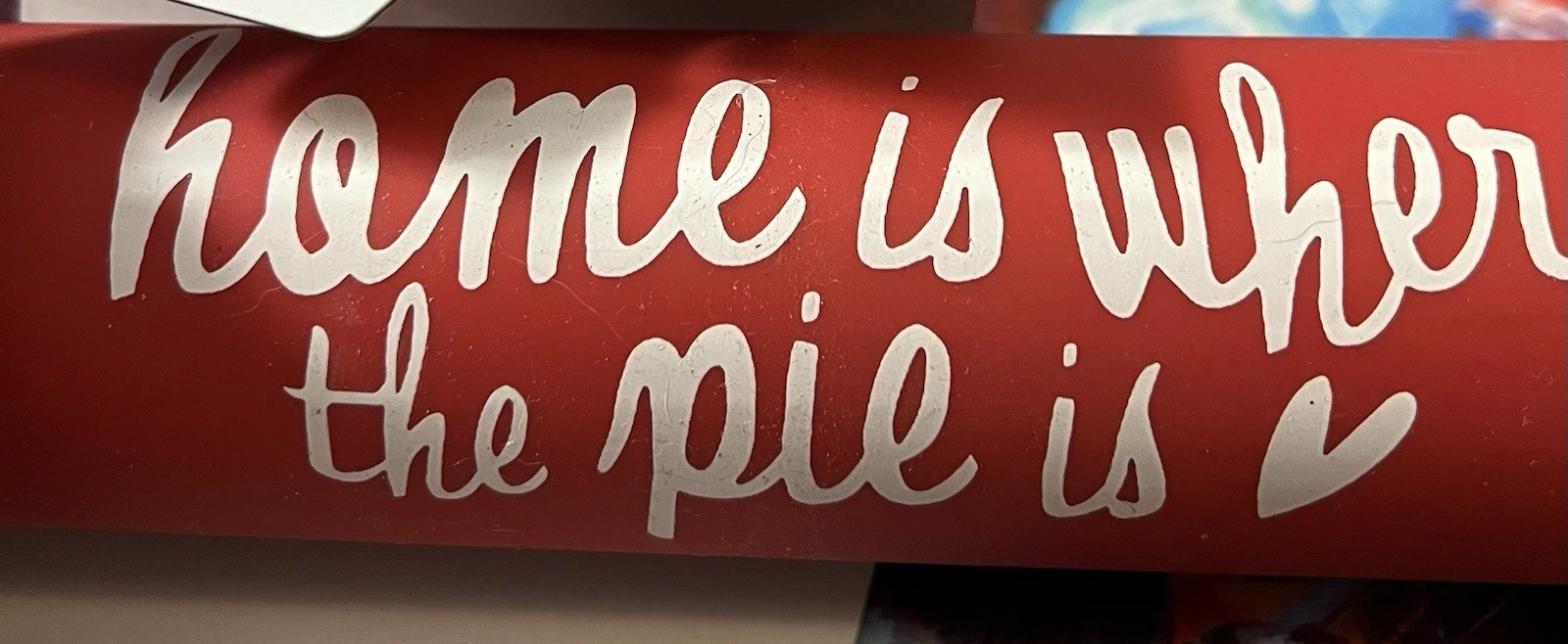 Farberware NWT Full Size Silicone Rolling Pin Home Is Where The Pie Is
