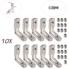 10PCS EU-2020 T-Slot Aluminum Extrusion Profile Joint L Bracket 90º Connector