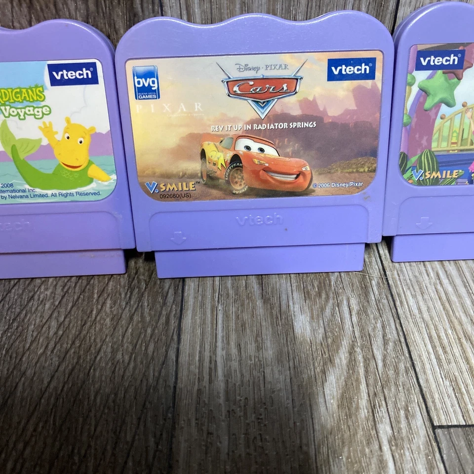 Vtech V Smile - Lot of 4 Games - Cars - Alphabet Park X2 And The Backyardigans - Image 4 of 4