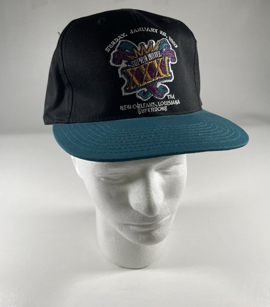 Vtg 90s Super Bowl xxxi Snapback Hat New Orleans Nfl Osfa