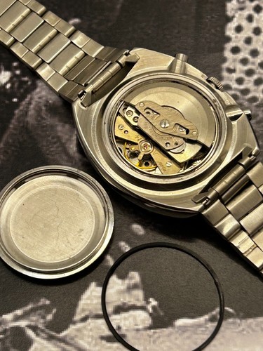 Seiko Chronograph 6139-6002 Vintage 1977 Pepsi Bezel Automatic Mens Watch - Foto 10 di 10