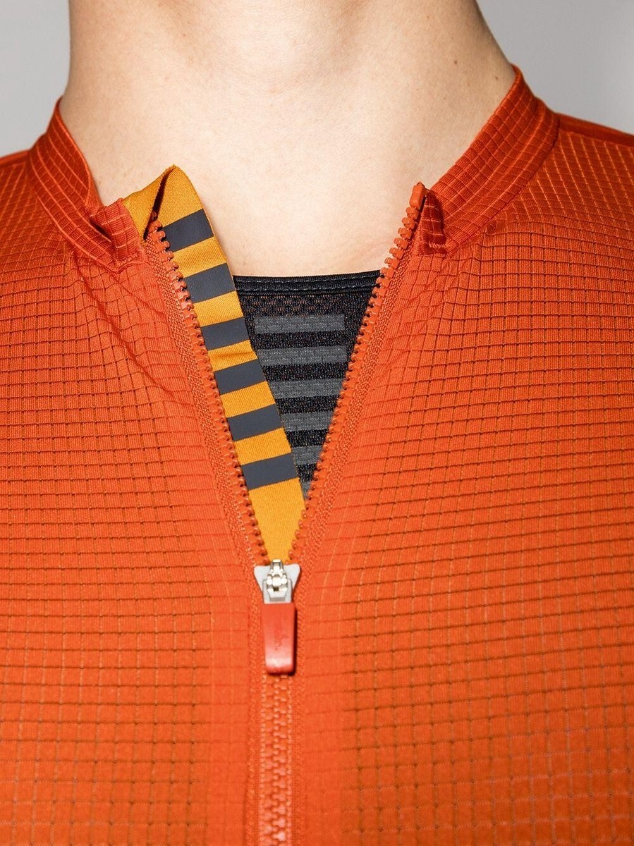 USED TERRACOTTA MUSTARD RAPHA PRO TEAM FLYWEIGHT SHORT SLEEVE