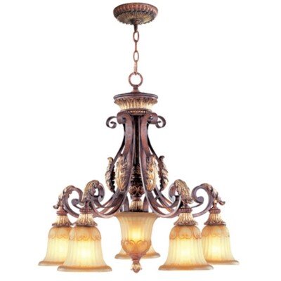 Livex Lighting Villa Verona Chandelier, Verona Bronze - 8575-63