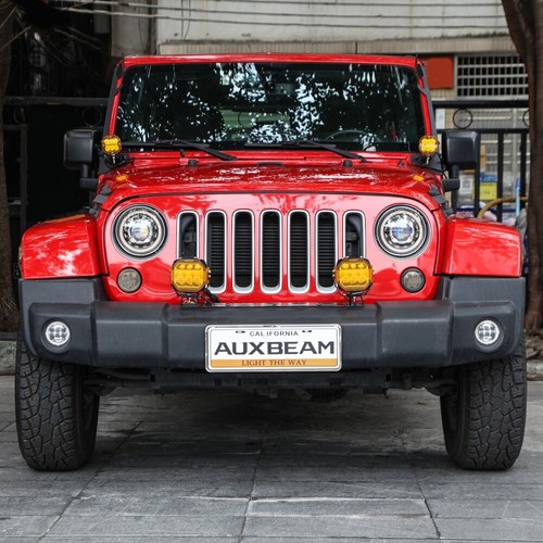 AUXBEAM 5” LED Trabajo Conducción Pod Luz Señal de Giro Lámpara DRL Punto Inundación Universal - Imagen 9 de 12