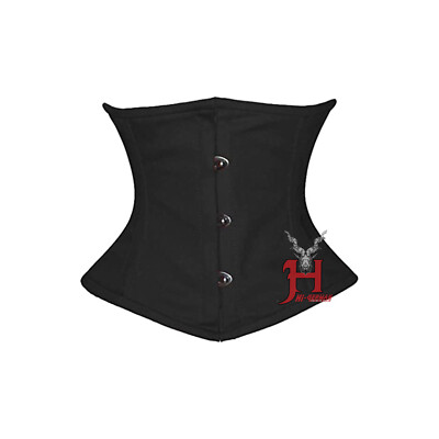 Waspie Taillencorsage Unterbrustkorsett Schwarz/Rot/Weißes/Rosa Baumwolle Gothic