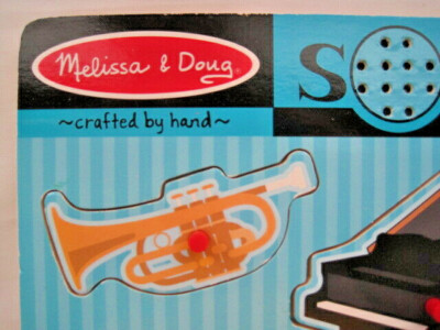 Melissa & Doug's #732 Musical Instruments Sound Puzzle Hand