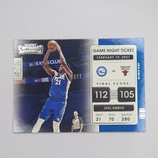 2021/22 NBA Contenders - Joel Embiid Game Night Ticket - Philadelphia 76ers